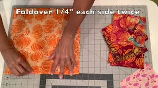 Making Quick And Easy Napkins With Batik Fabric