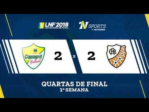 LNF2018 - Copagril 2 x 2 ACBF - Gols - Quartas - Ida