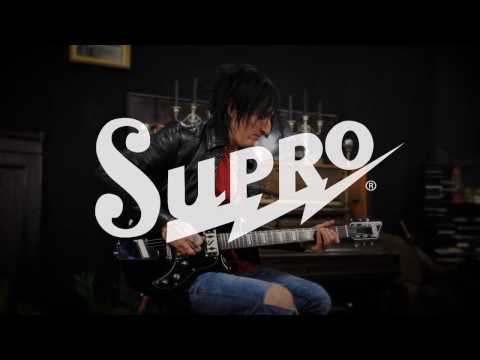 Supro 2020TM Westbury Dual Pickup Island Series Electric Guitar 2010s - Turquoise Metallic image 4