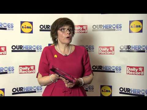 Daily Record Our Heroes Awards 2015  - Caring Hero - Liz Grieve