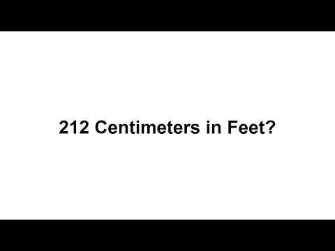 212 cm in feet? How to Convert 212 Centimeters(cm) in Feet?