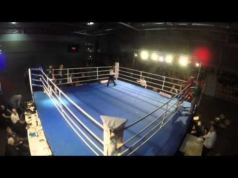 Natalia Wojdak Copacabana Konin 3a runda walki na XI Młodzieżowej Gali Bokserskiej w Oleśnicy