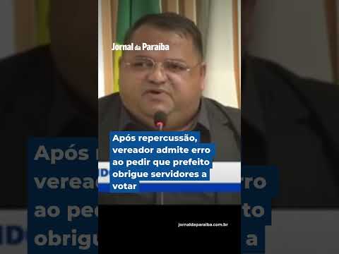 Vereador admite erro ao pedir que prefeito obrigue servidores a votar