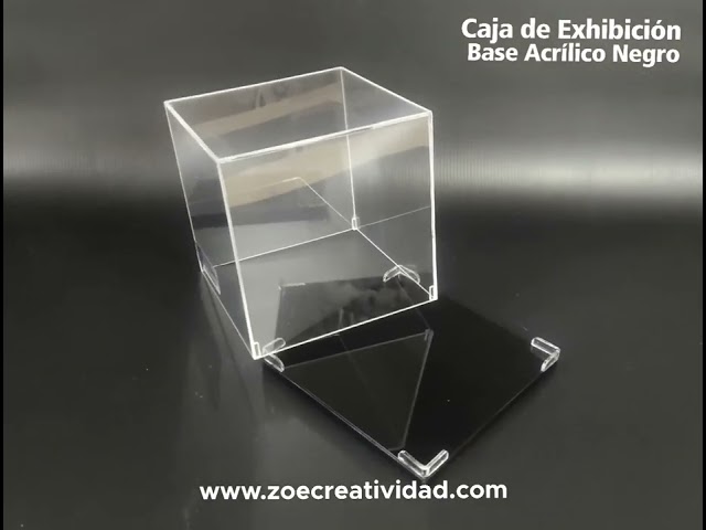 Vídeo relacionado con QKNOSM 6 cajas de exhibición de acrílico con tapa, 10 x 10 x 10 cm, caja de regalo de plástico transparente, caja de regalo cuadrada de acrílico con tapa, caja de almacenamiento de cubos pequeños