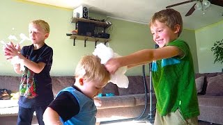 BUBBLE PARTY IN THE LIVING ROOM!