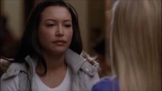 Glee   Brittany and Santana show each other their &#39;born this way&#39; shirts 2x18