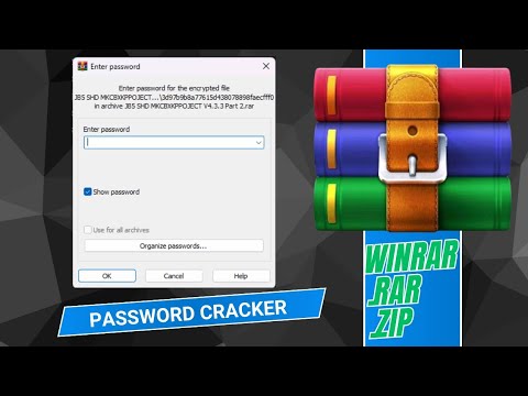 Cara membuka Password file WinRar(.RaR/.zip) || Password Cracker