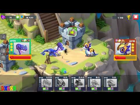 Enchant Dragon battle - another boss and best lv 54 vs 70- dragon mania legends