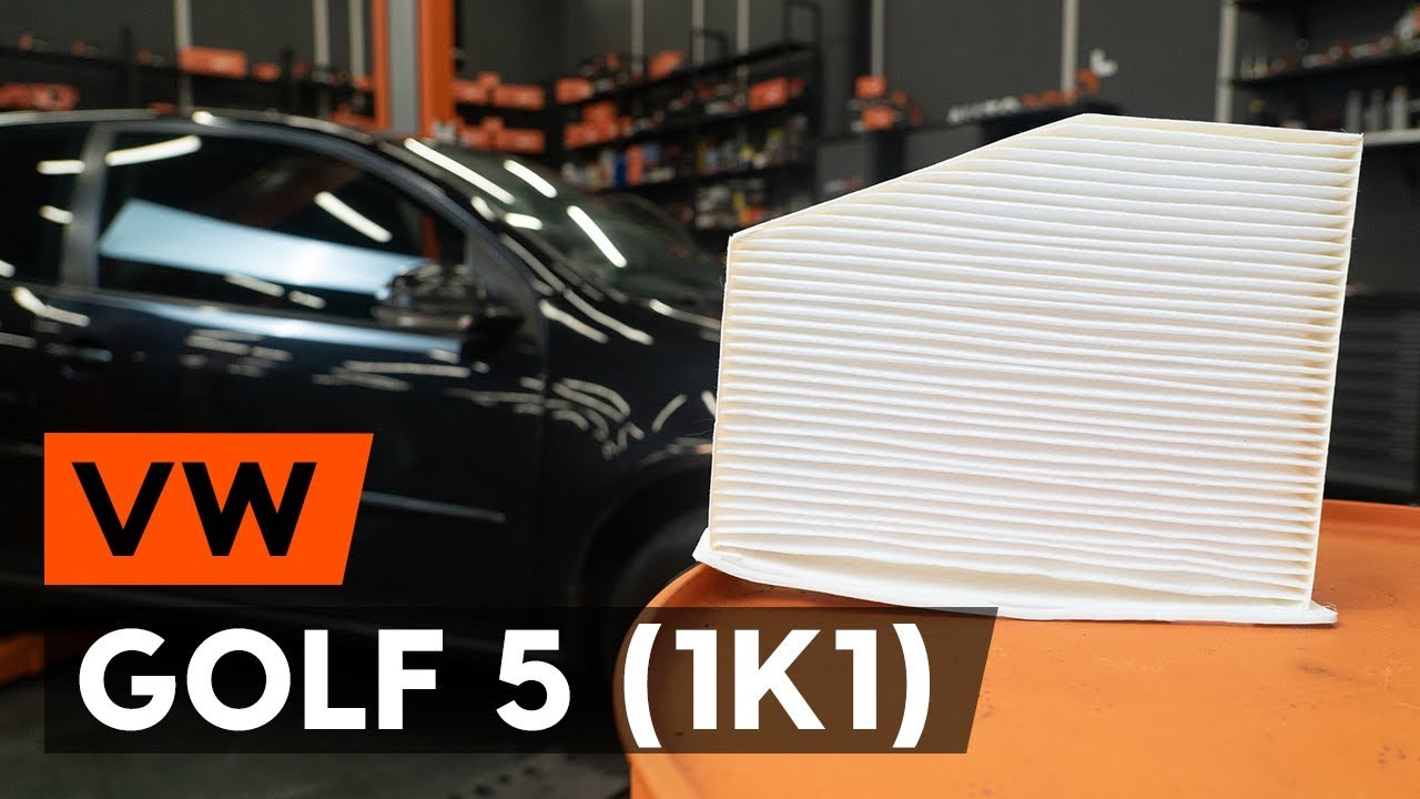 Kaip pakeisti VW Golf 5 salono filtro - keitimo instrukcija