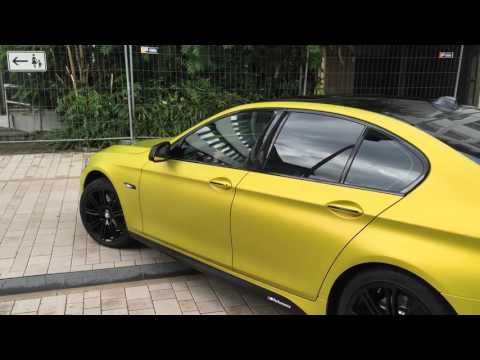 Autofolierung Pforzheim BMW 5 gold matt