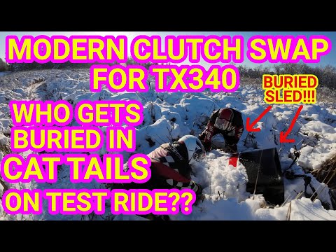 Modern Clutch Upgrade for Polaris TX340 and a Great Test Ride! Vintage Polaris Snowmobile.