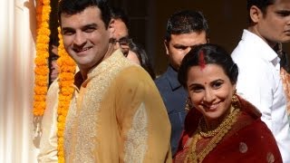 MEET: Glowing New Bride And Groom - Vidya Balan, Siddharth Roy Kapur