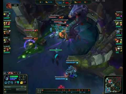 Yorick 1vs5 pentakill and baron