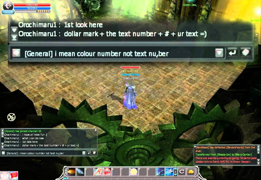 Cabal Online Text Colour