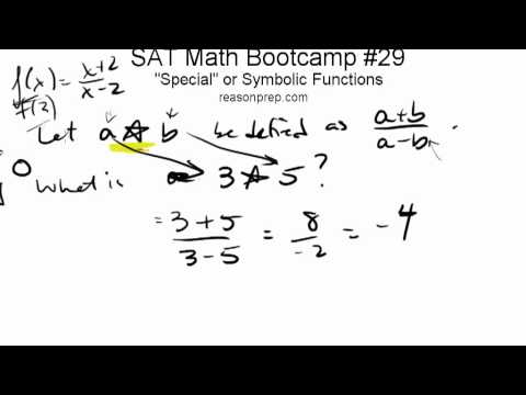 *OLD* Special or Symbolic Functions, SAT Math Bootcamp #29