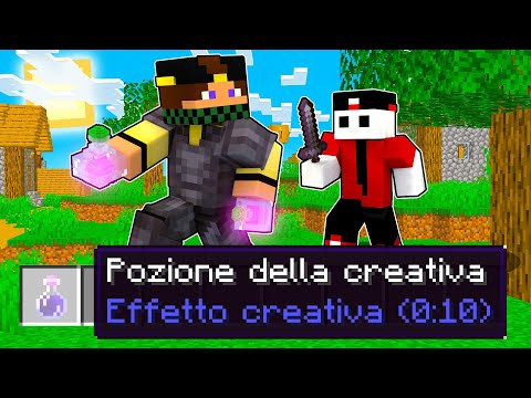 CACCIA ALL'UOMO MA USO LA CREATIVA IN POZIONE - Minecraft ITA SPEEDRUN