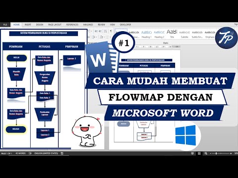 Cara Membuat Flowmap di Ms Word || Desain Flowmap di Word