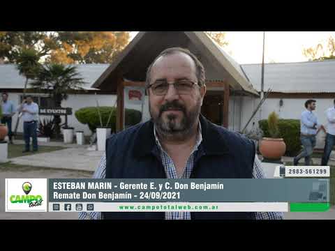 ESTEBAN MARIN - Gerente Esta. y Cab. Don Benjamín  | Remate Don Benjamín - 24/09/2021
