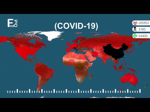 World Map Timelapse of the Coronavirus (Full History)