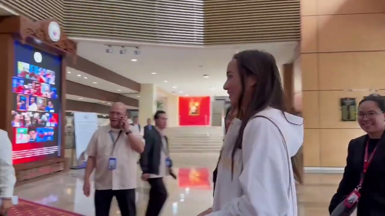 Filipina Olympic gymnasts Aleah Finnegan and Emma Malabuyo visits House of Representatives