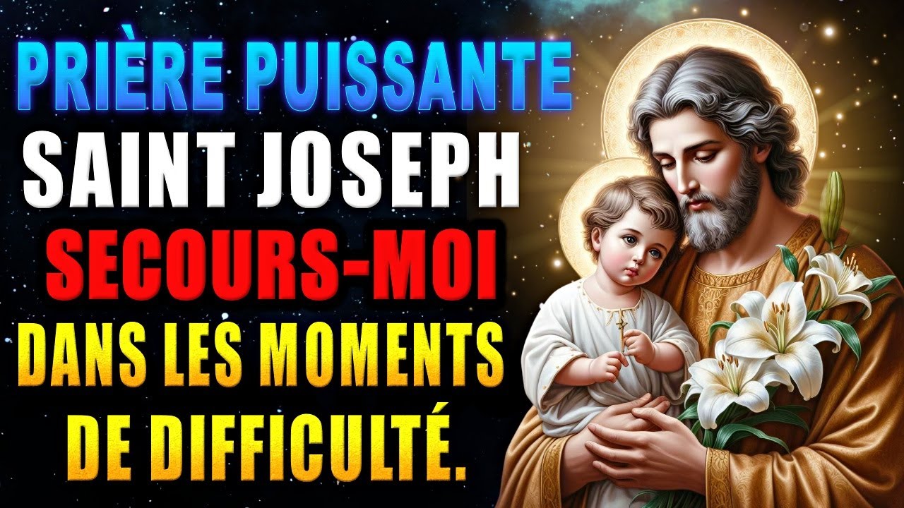 ✨Prière PUISSANTE à SAINT JOSEPH pour Débloquer Toute Situation - Débloquer une situation difficile💖