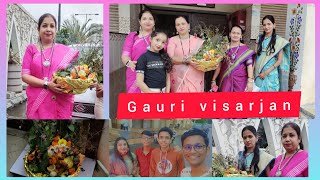 Gauri visarjan|shravni in wonderland | marathi vlog