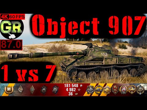 87_World of Tanks Object 907 WoT Replay - 10 Kills 8.5K DMG(Patch 1.4.0)
