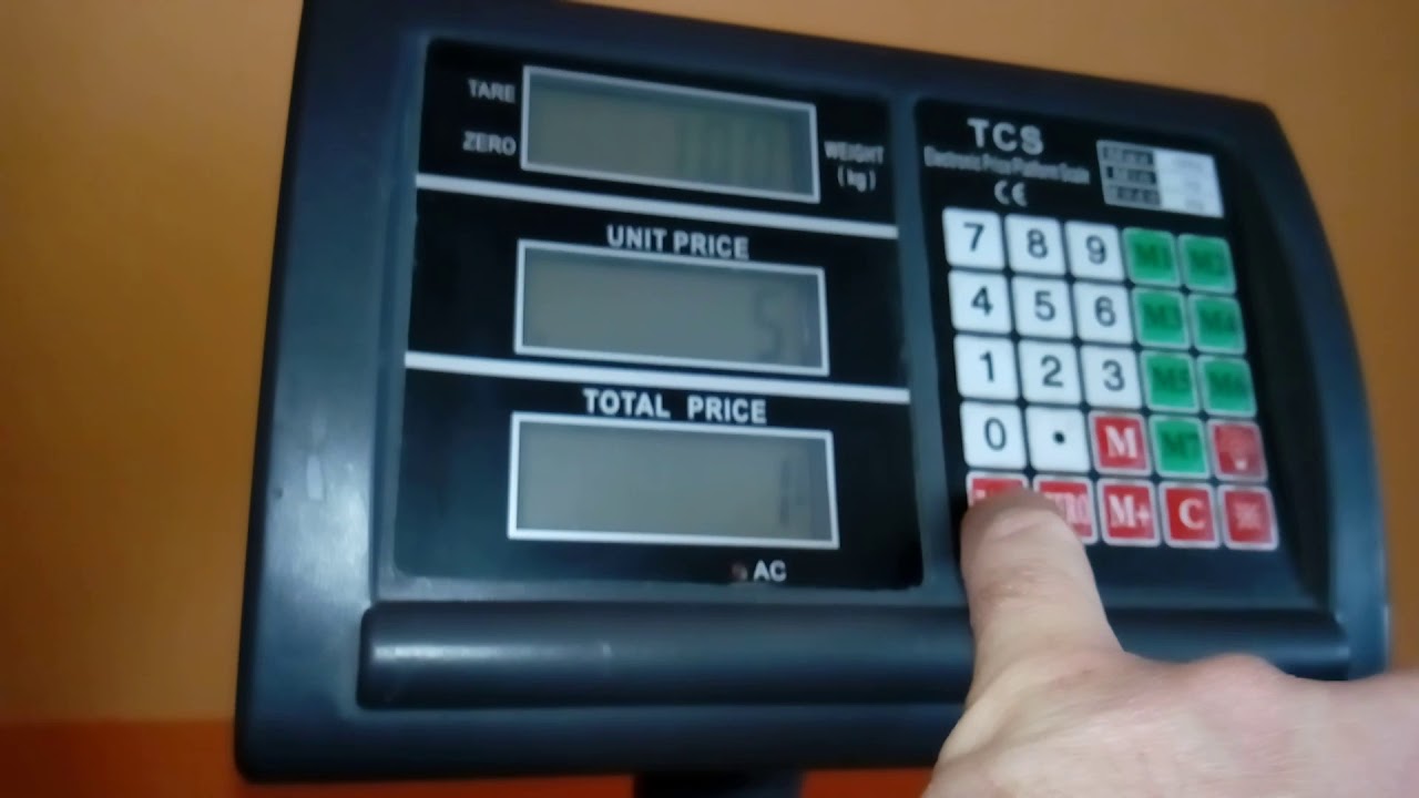 Kalibracja waga chińska tcs electronic price platform scale część 2