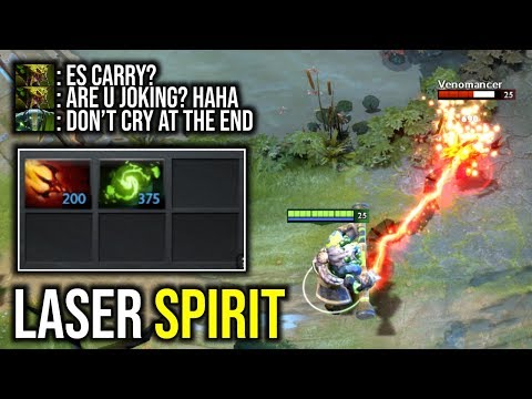 LASER SPIRIT BOOM..!! Carry Earth Spirit Dagon Build by Meracle 7.21d | Dota 2