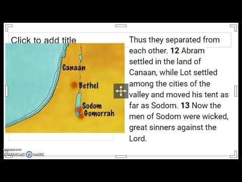 Abram and Lot (Genesis 13-14)