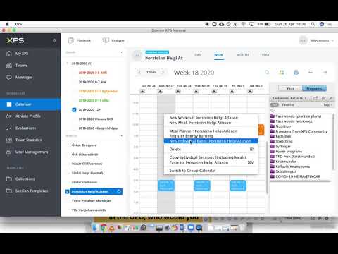 Búa til einstaklings event á xps
