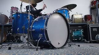 Video thumbnail for 1960s Ludwig Blue Sparkle "Super Classic" Drum Kit by Hawthorne Drum Shop