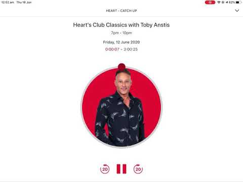 Heart Club Classics with Toby Anstis Technical Problems (Scotland)