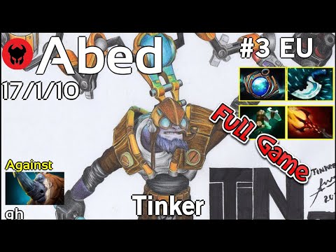 Abed [Fnatic] plays Tinker!!! Dota 2 Full Game 7.21