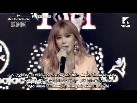 [S4VN][Vietsub] Jun Hyo Sung @ MelOn Premiere Showcase [1/2]