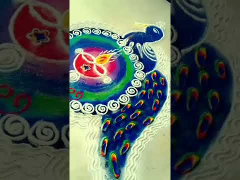 #ragini #rangoli #peacockdesignrangoli