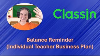 ClassIn: Balance reminder (Ind. teacher business plan)