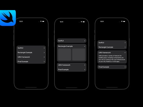 SwiftUI Custom Expanded List