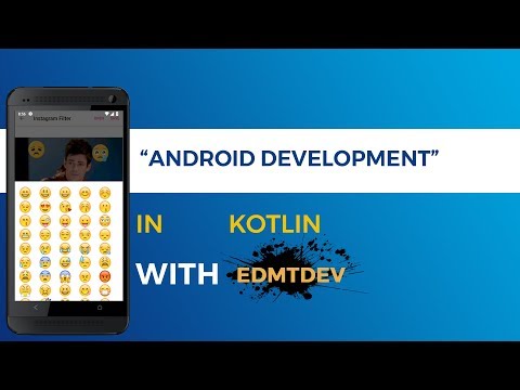 Kotlin Android Tutorial Instagram Filter part 5 Add Emoji