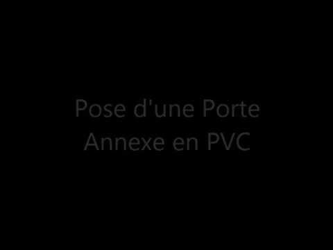 comment installer une porte de service en pvc