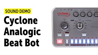 Video thumbnail for Cyclone Analogic Beat Bot TT-78 Sound Demo (no talking) by Bonedo Synthesizers
