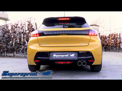 Supersprint exhaust for PEUGEOT 208 1.2i T - Pure Tech (130 Hp) 2020