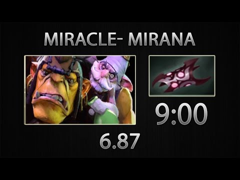 Dota 2 Alchemist Fast Farm - Miracle- - Armlet of Mordiggian - 9:00 [6.87]