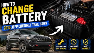 HOW TO CHANGE BATTERY IN A CHEROKEE KL TRAILHAWK DIY