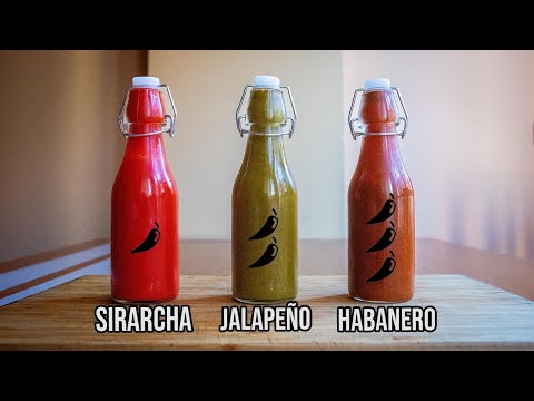 Tres SALSAS PICANTES completamente caseras