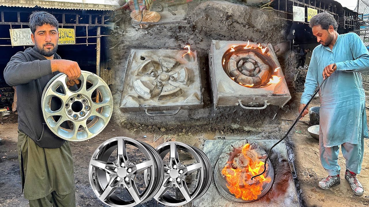 Old But Amazing Manufacturing Process of Car Alloy Rims | Production of Car Alloy Rims