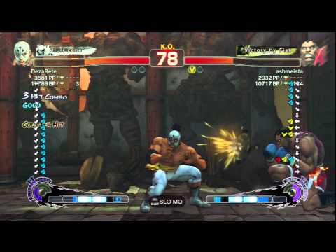 DezaRete [El Fuerte] Vs ashmeista [Balrog] SSF4 AE Online Ranked Matches - PSN