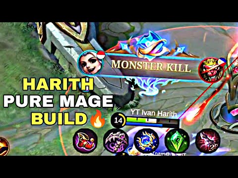 HARITH OFFLANE PURE MAGE BUILD IS ON FIRE🔥 | NO DEATH! | MUST WATCH!!!😱| SOLO RANK - MLBB