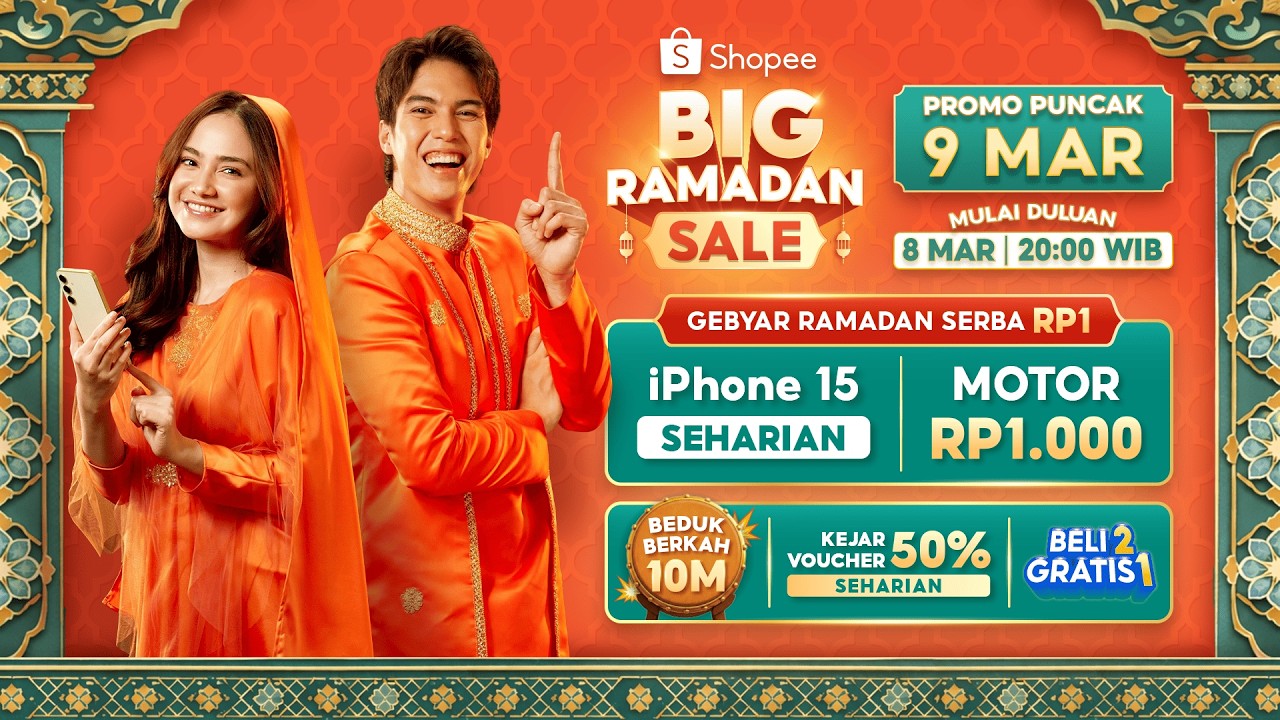 Nantikan Shopee Promo Puncak 9 Maret Jam 00:00 | Pasang Alarm Sekarang!