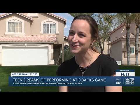 Teen dreams of performing clarinet at D-backs game